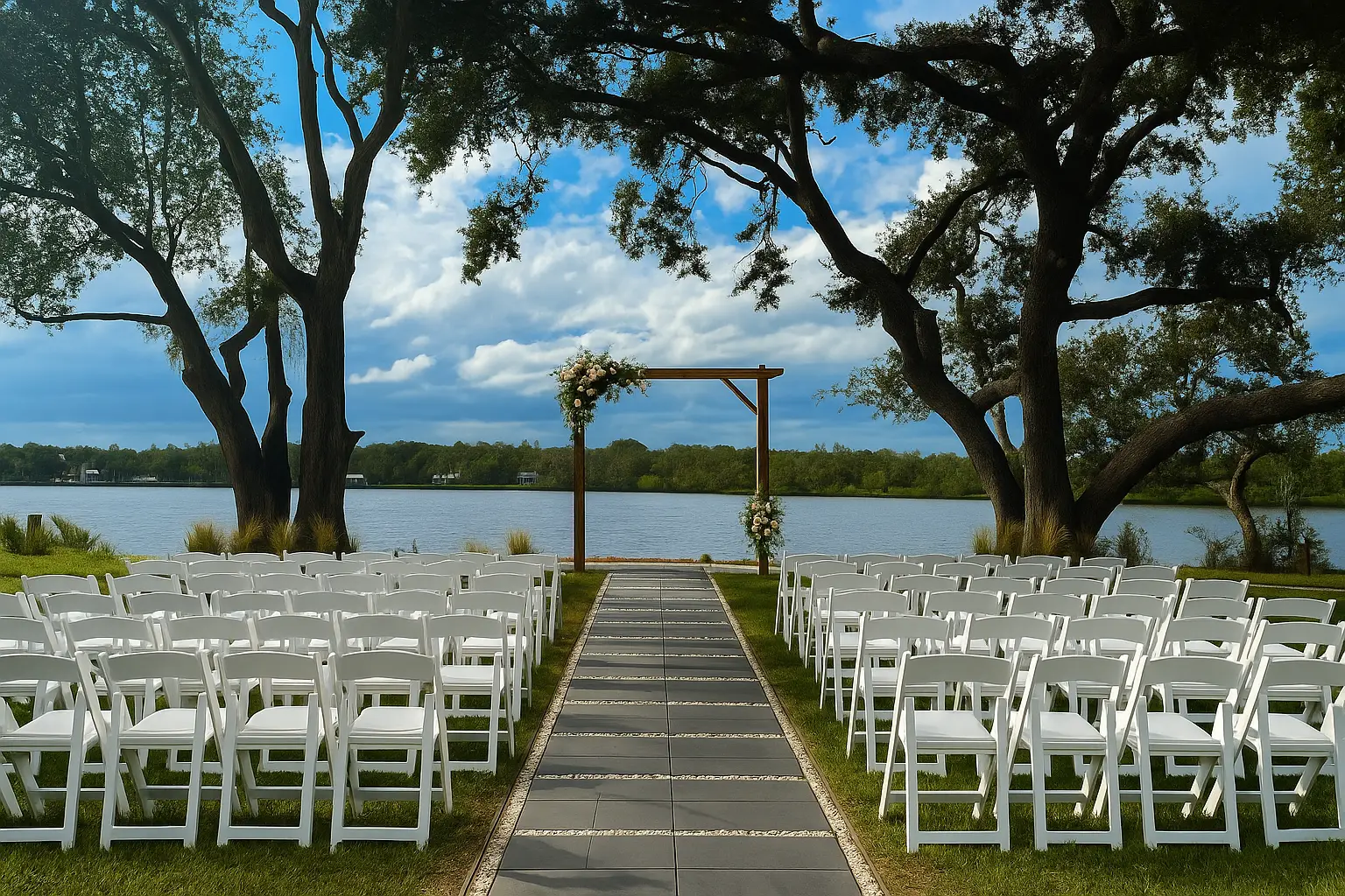 The Waterside Ranch Wedding Setup - The Waterside Ranch