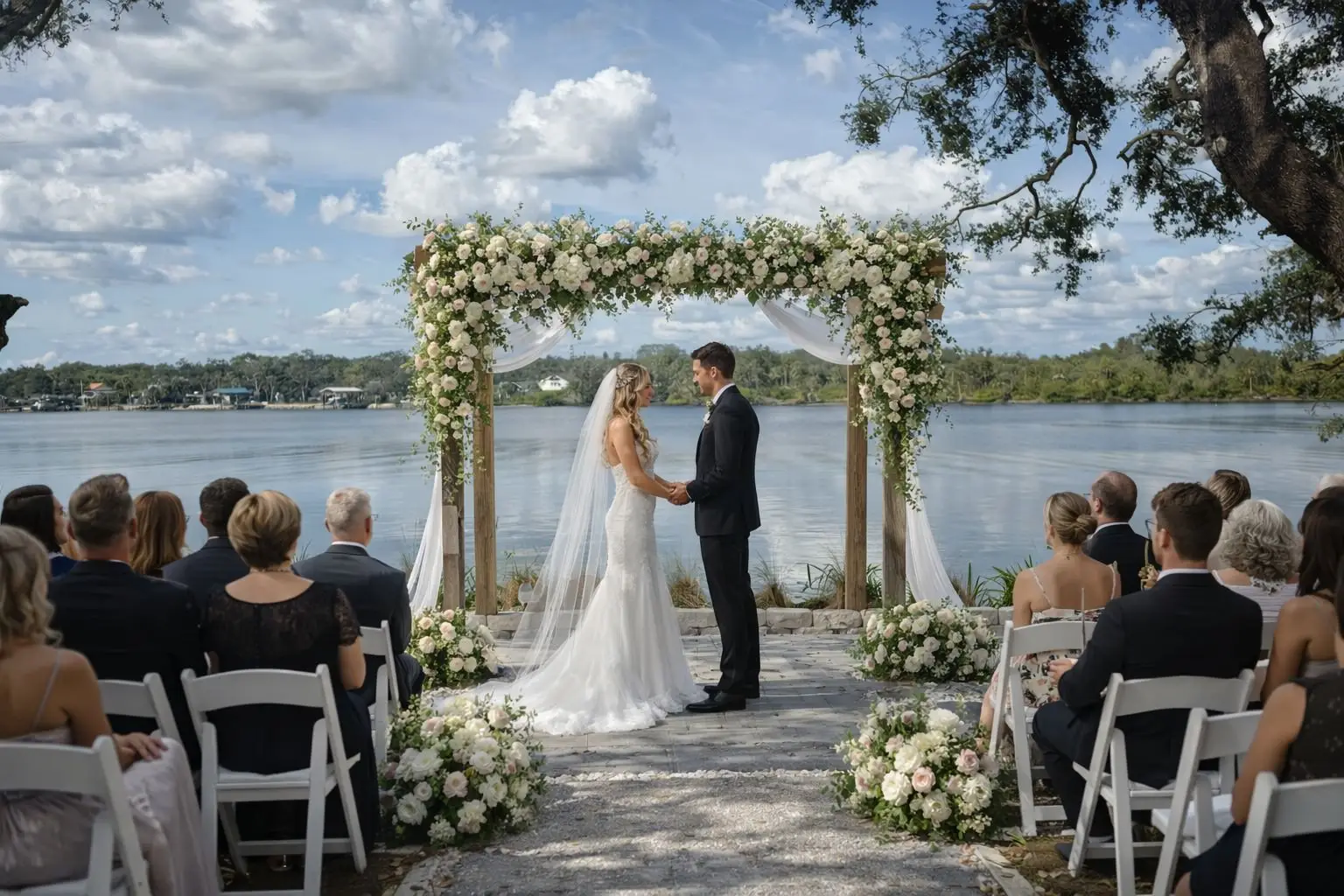 The Waterside Ranch - Wedding Ceremony at Water