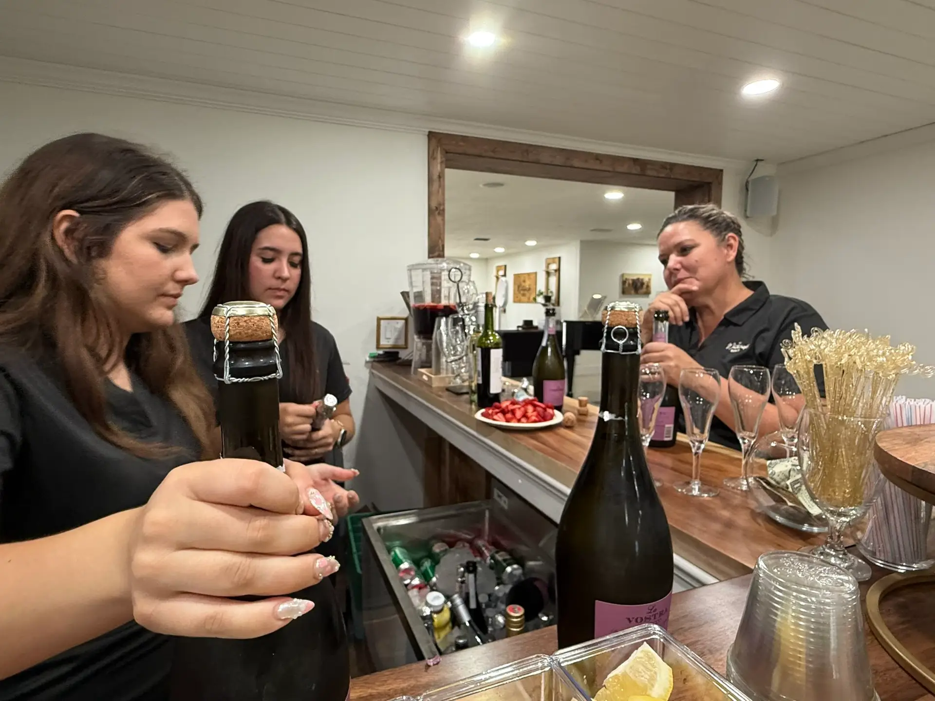 Preparing the Champagne Toast - The Waterside Ranch - The Waterside Ranch Preparing the Champagne Toast - The Waterside Ranch